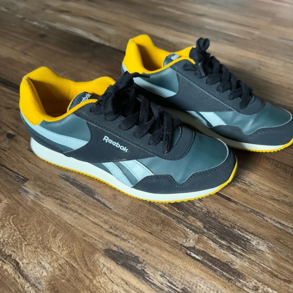 Reebok Kids' Navy and Yellow Sneakers